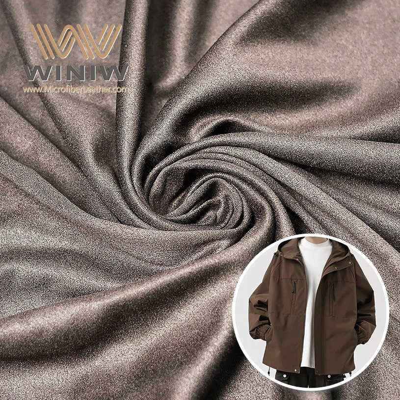 Softness Vegan Faux Leather Microfiber Material For Garments